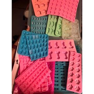 Large Lot Silicone Molds Candy Ice Soap Resin Mixed Shapes Craft Baking Set